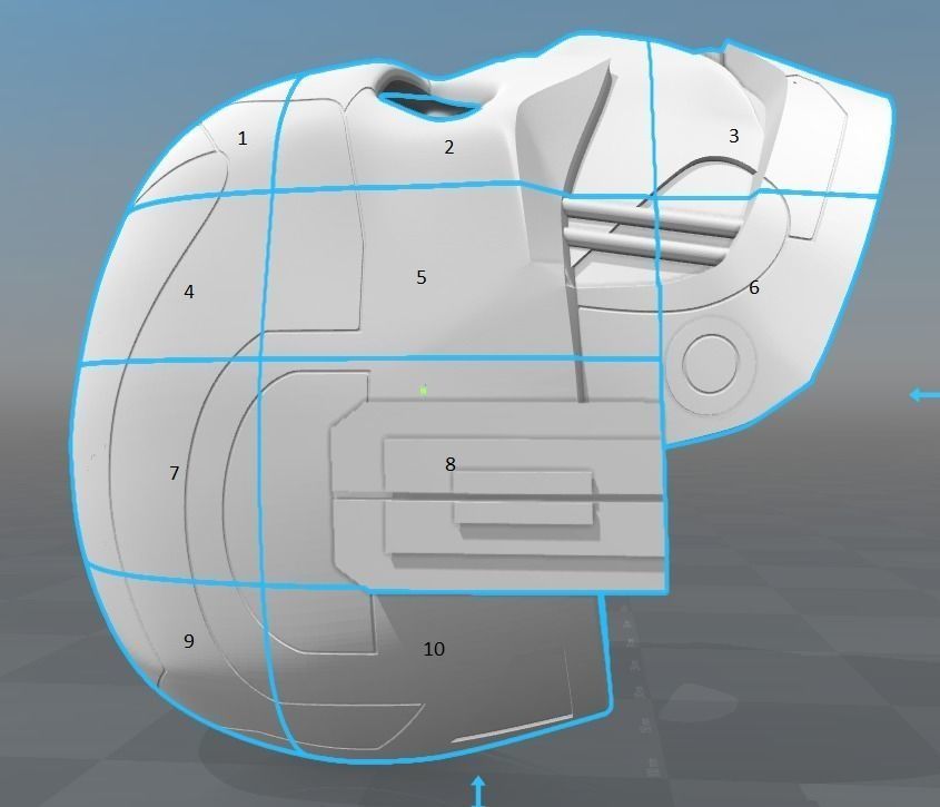 Darth Nox Kallig Helmet Star Wars 3D print model_3