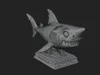 Cute Cartoon Shark Bust Statue Design 2 - 3D Print Model 3D model 3D ...