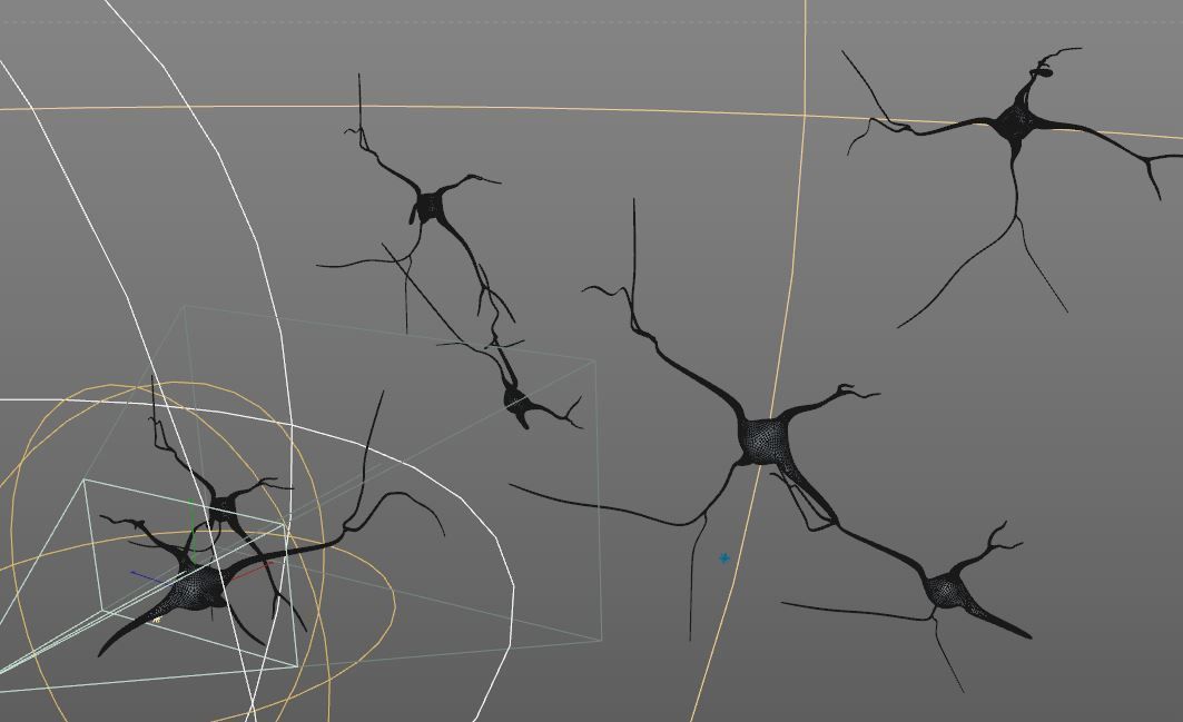 Brain Neurons 3D model_3
