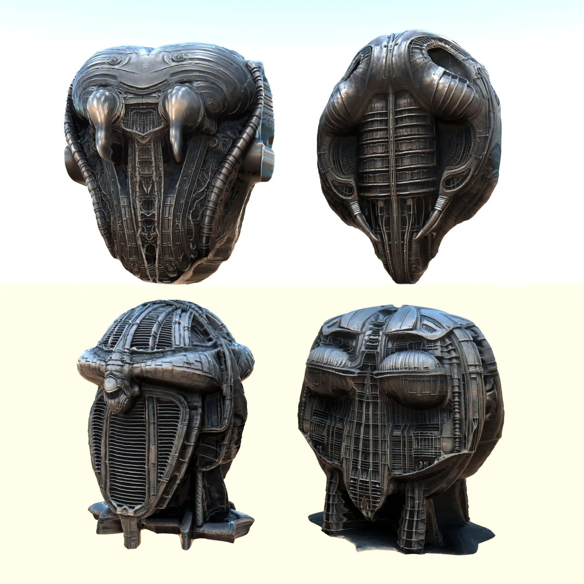 3D model Alien spaceships Sci Fi Pack 4 VR / AR / low-poly | CGTrader