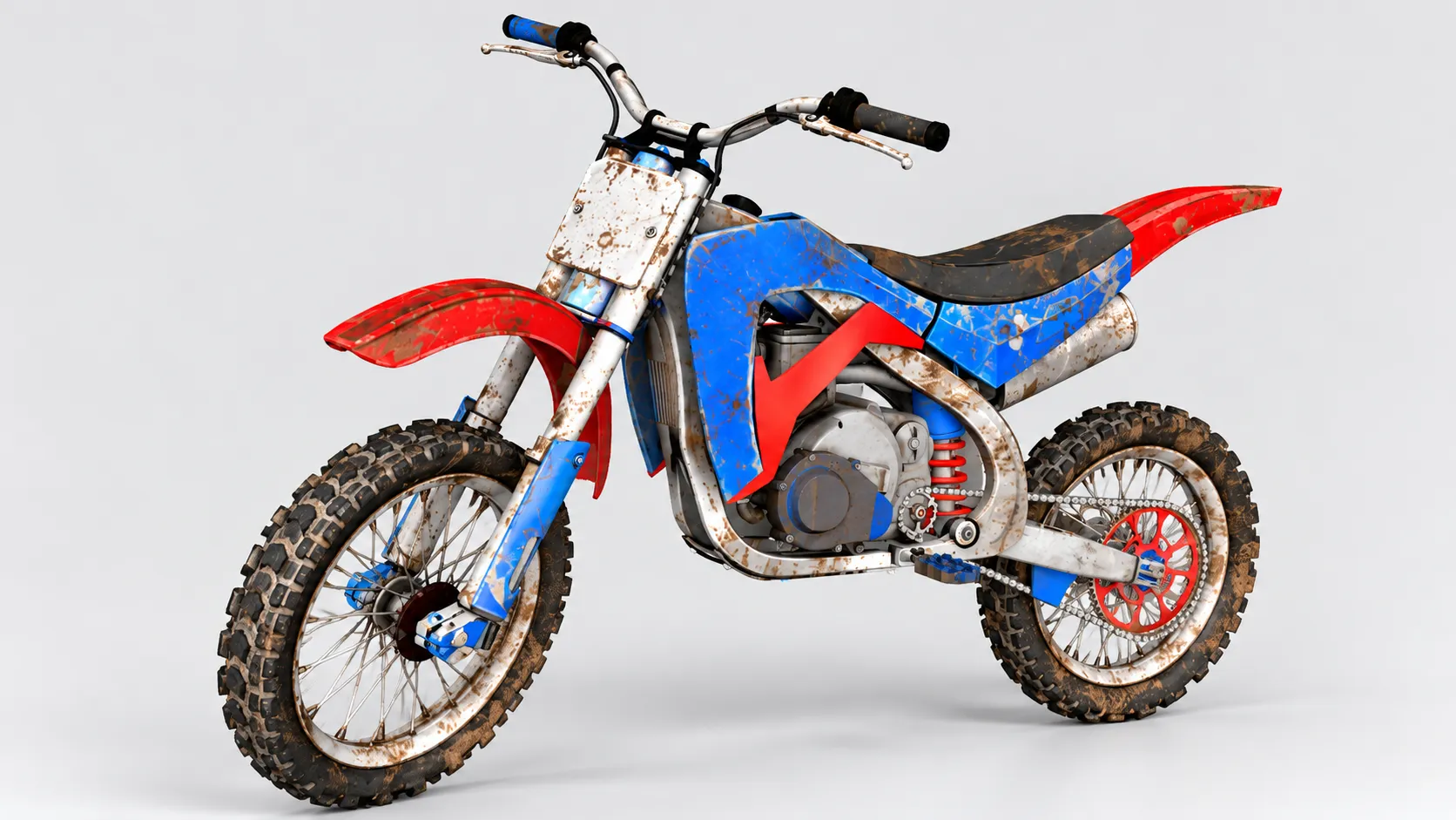 3D model Dirt Bike Motocross Motorcycle Off Road Game Ready VR / AR ...