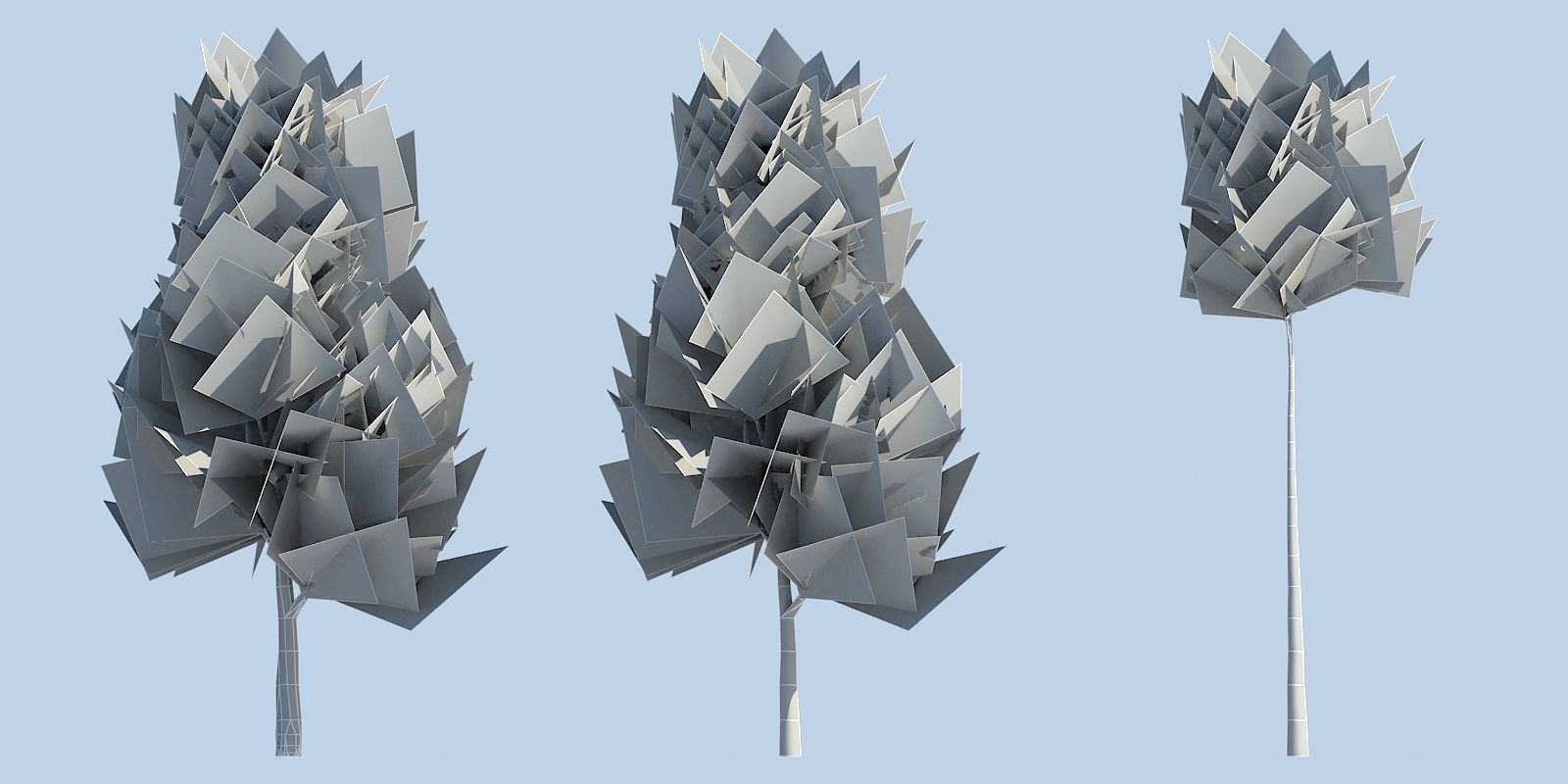 Lowpoly 3Dmodel tree VR AR game 3LOD number17 Low-poly 3D model_2
