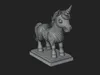 Cute Cartoon Unicorn Statue Design 2 - 3D Print Model 3D model 3D ...