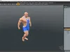 Athletic Male Running Pose in Asics Blue Singlet 3D model | CGTrader