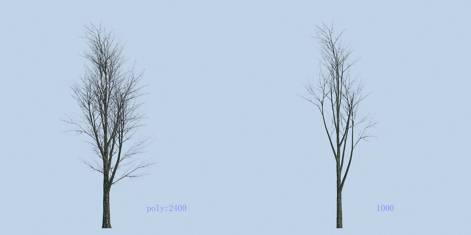 Lowpoly 3Dmodel tree VR AR game 3LOD number29 Low-poly 3D model_1