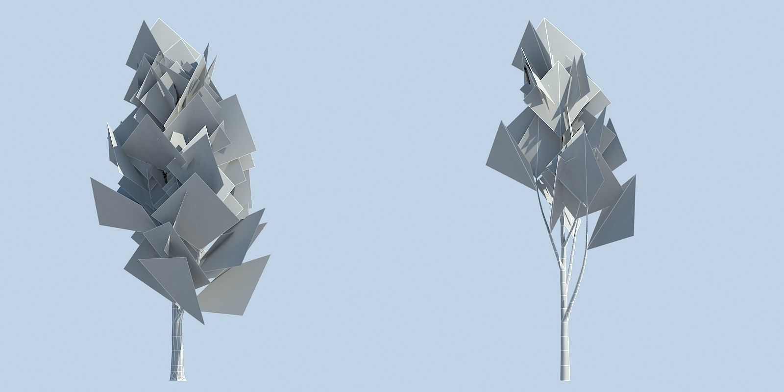 Lowpoly 3Dmodel tree VR AR game 3LOD number29 Low-poly 3D model_2