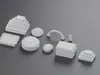3D model Sci-Fi Panels and Greebles 02 - 20 Clean-Quad Hard-Surface ...