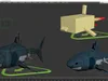 Shark Robot Animated Rigged 3D model animated rigged | CGTrader