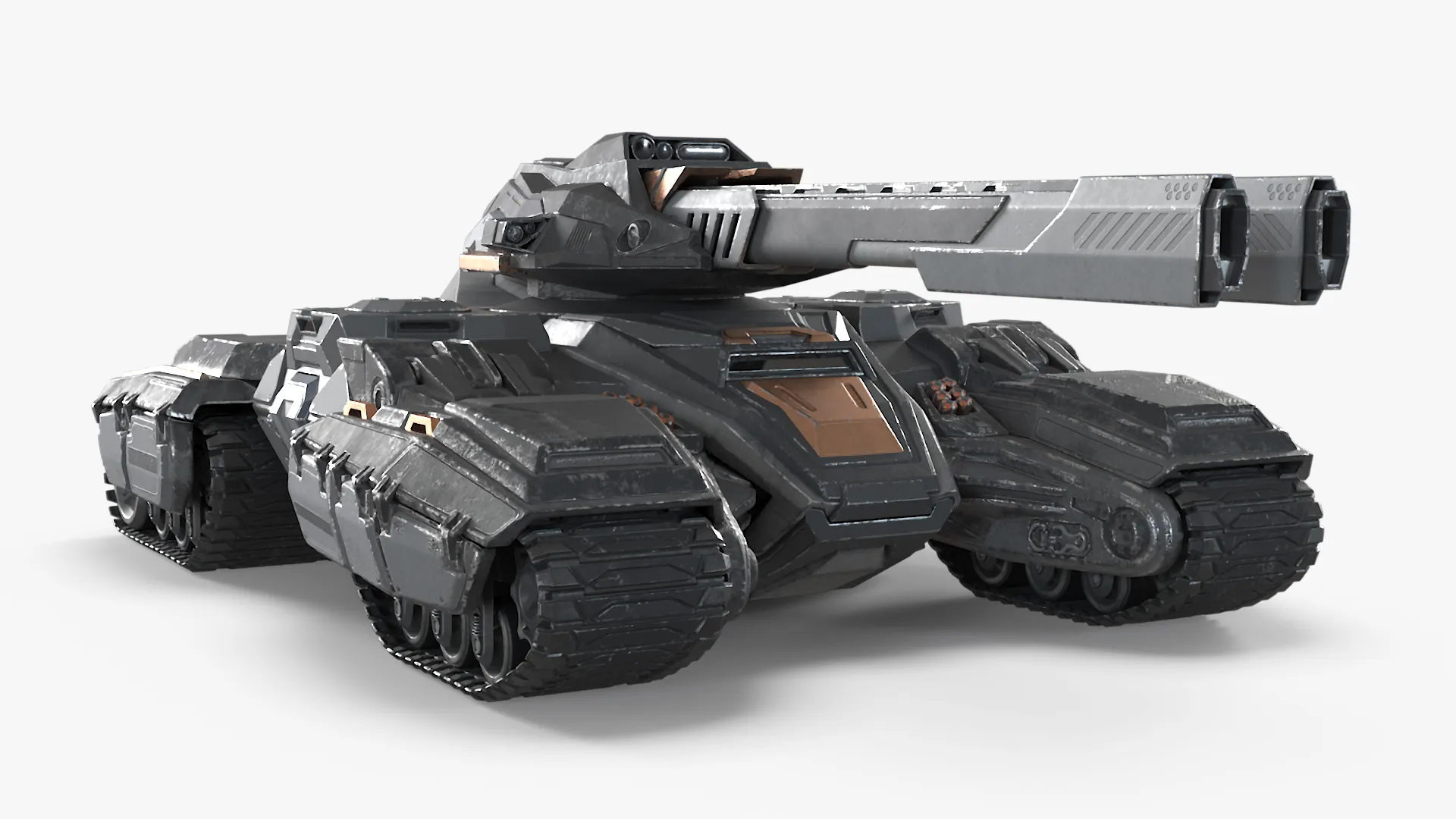 Futuristic Armored Tank Vehicle 3D model | CGTrader