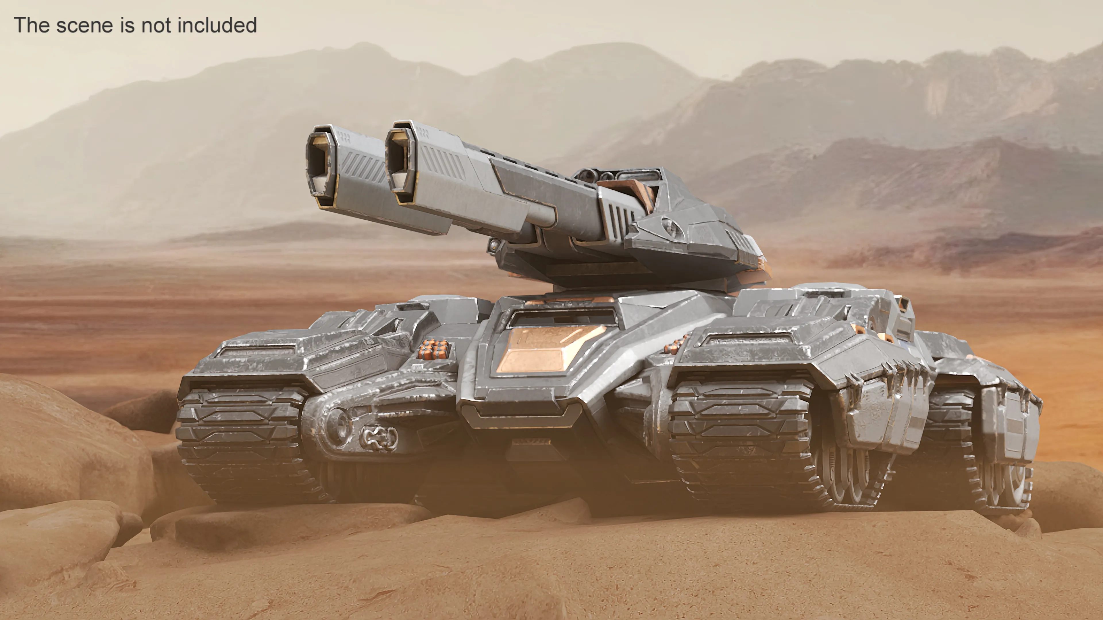 Futuristic Armored Tank Vehicle Rigged 3D model rigged | CGTrader
