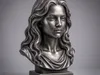 Deva Cassel Bust - Fashion Model Portrait Sculpture 3D model 3D ...