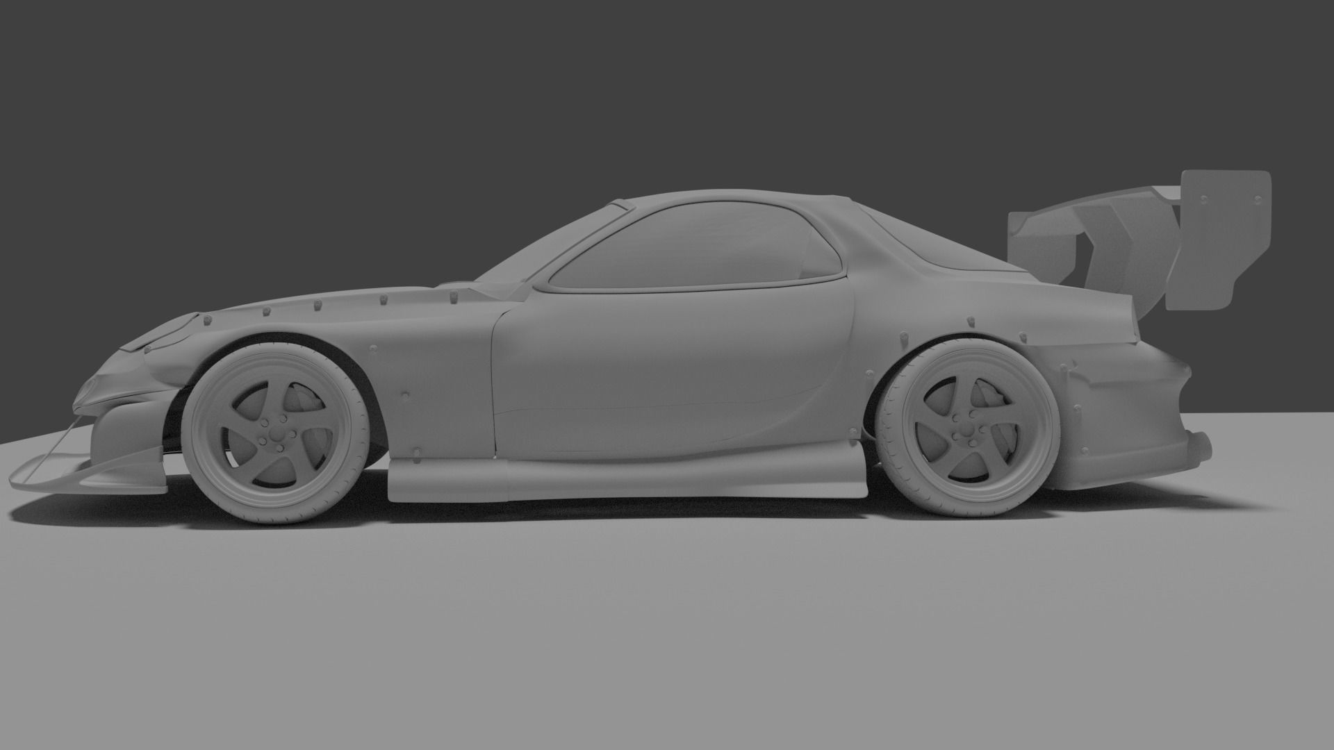 Mazda Rx7 3D model_4