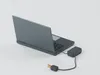 Open Laptop with Keyboard Hinges and Charger 3D model | CGTrader