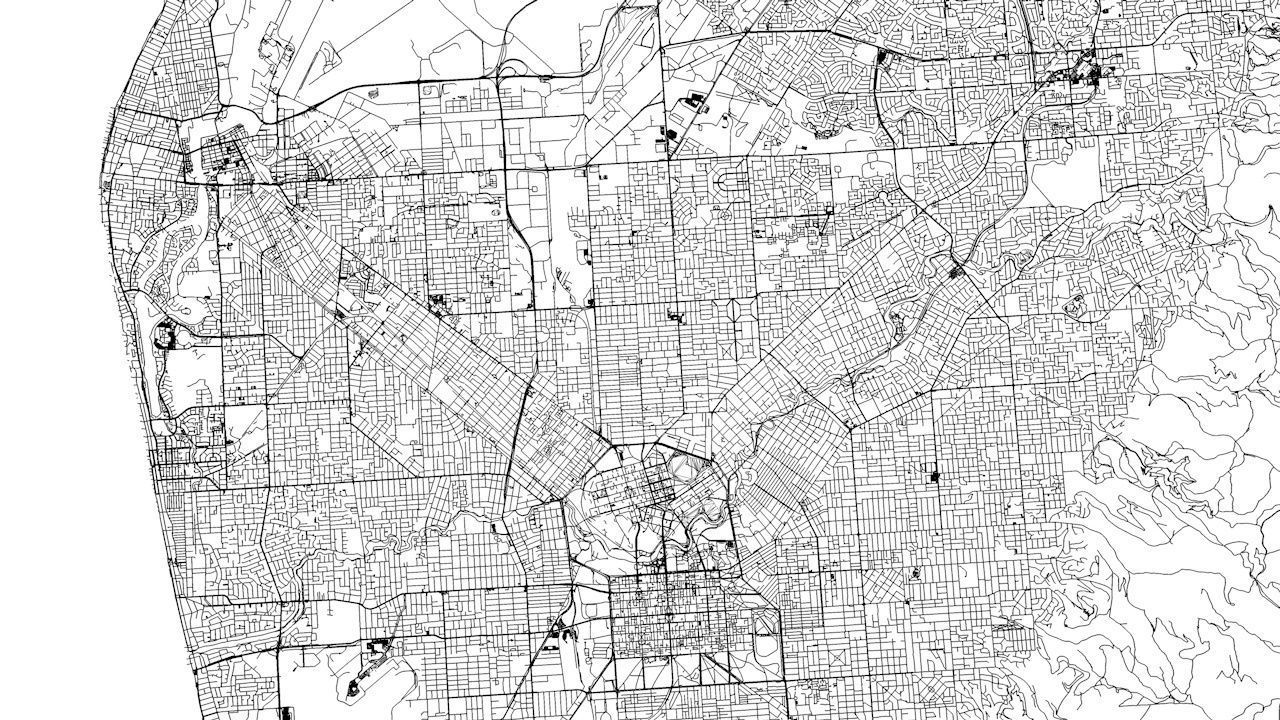 Adelaide Road Network and Streets 3D model_11