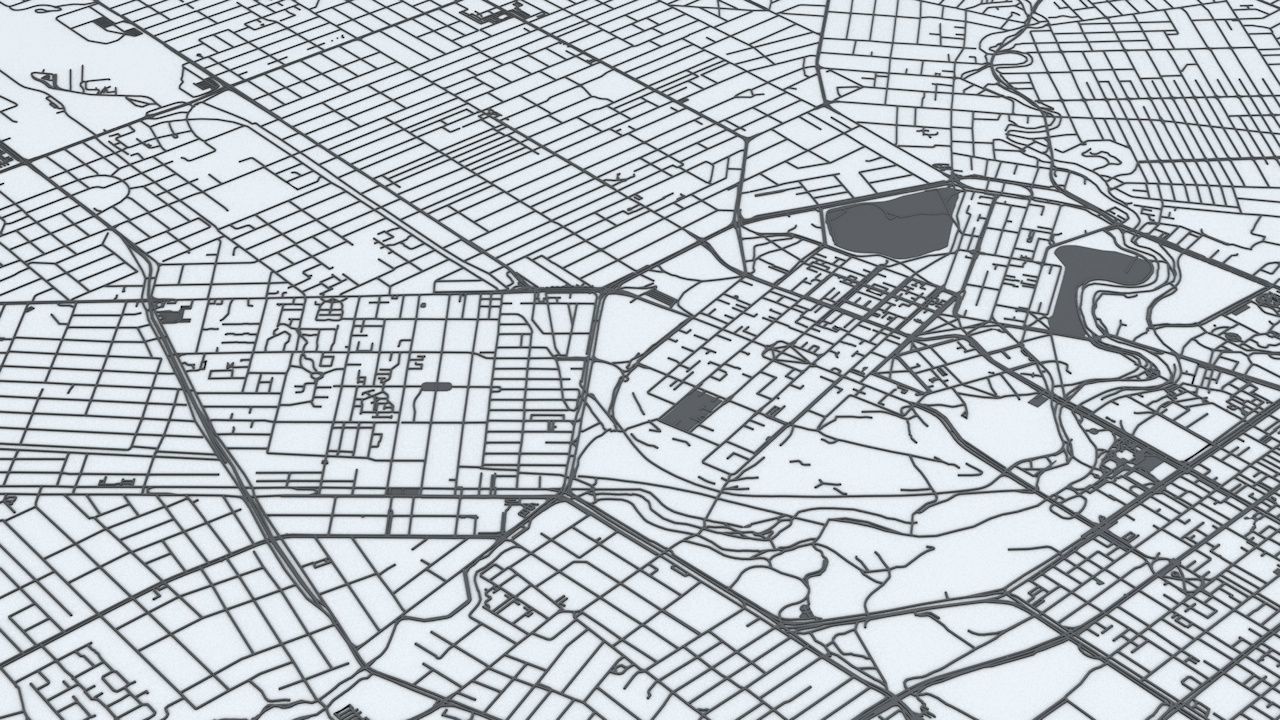 Adelaide Road Network and Streets 3D model_6