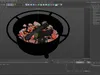 Outdoor Fire Pit with Firewood Open 3D model | CGTrader