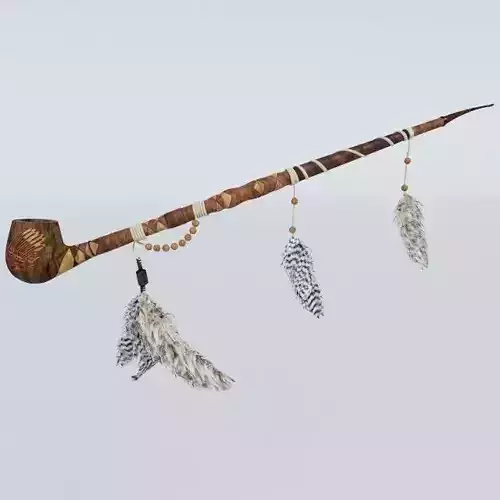 Peace-pipe pipe 3D model