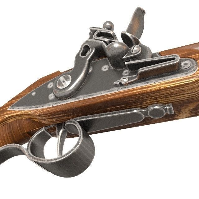 Flintlock  Pistol 3D model_3