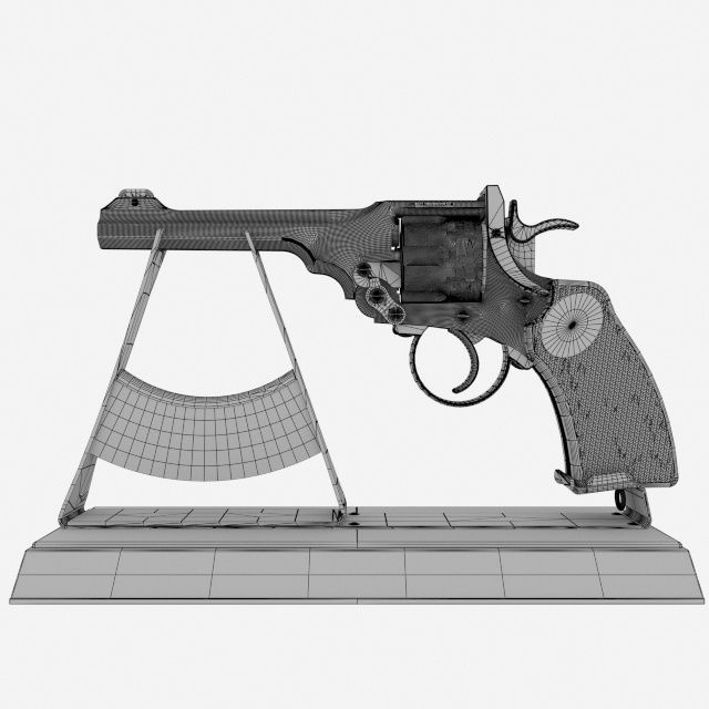 Revolver 3D model_1