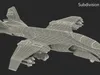 Sci Fi Green Military Fighter Jet Rigged 3D model rigged | CGTrader