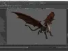 Fantasy Dragon Creature Rigged for Maya 3D model rigged | CGTrader