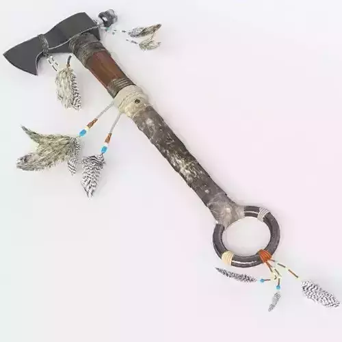 Tamohawk native american axe 3D model