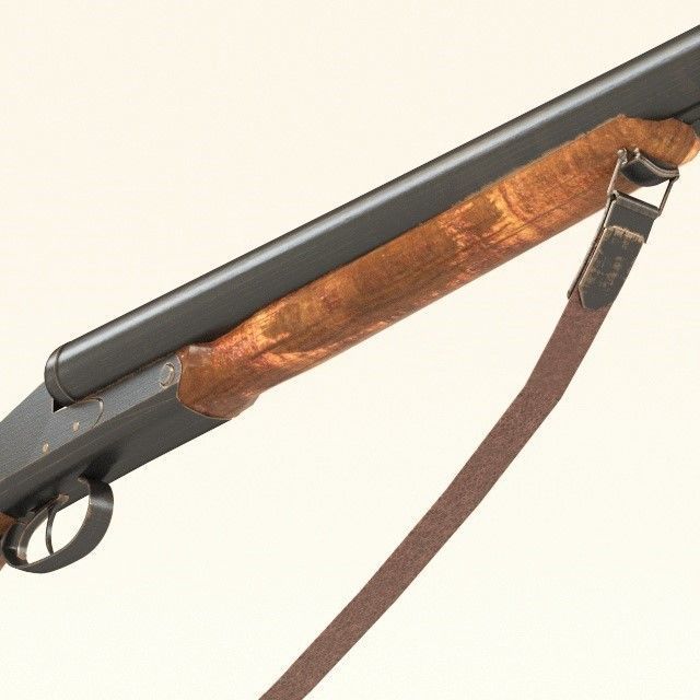 12gauge duble barrel 3D model_4