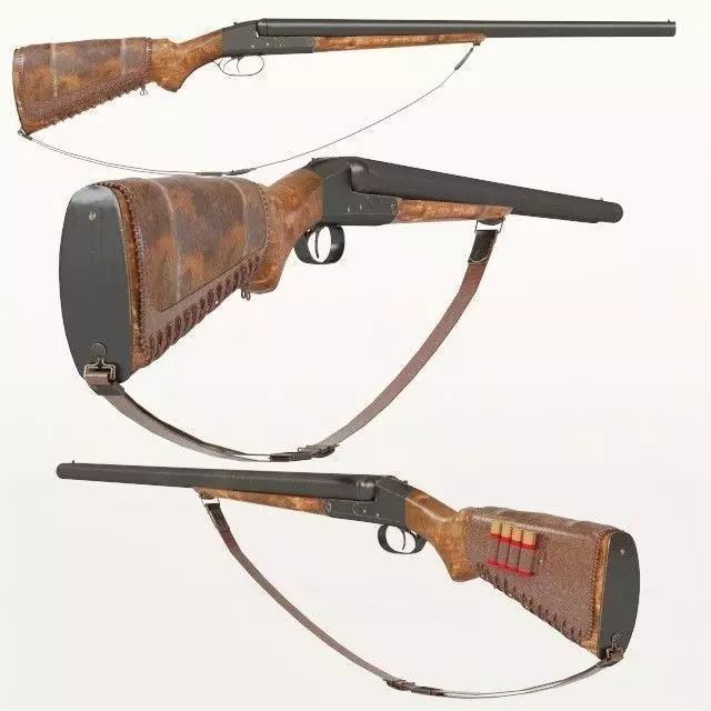 12gauge duble barrel 3D model_0