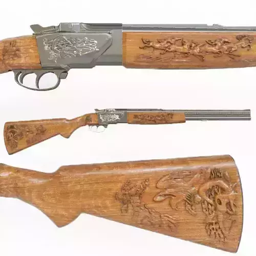 12gauge single  barrel 3D model