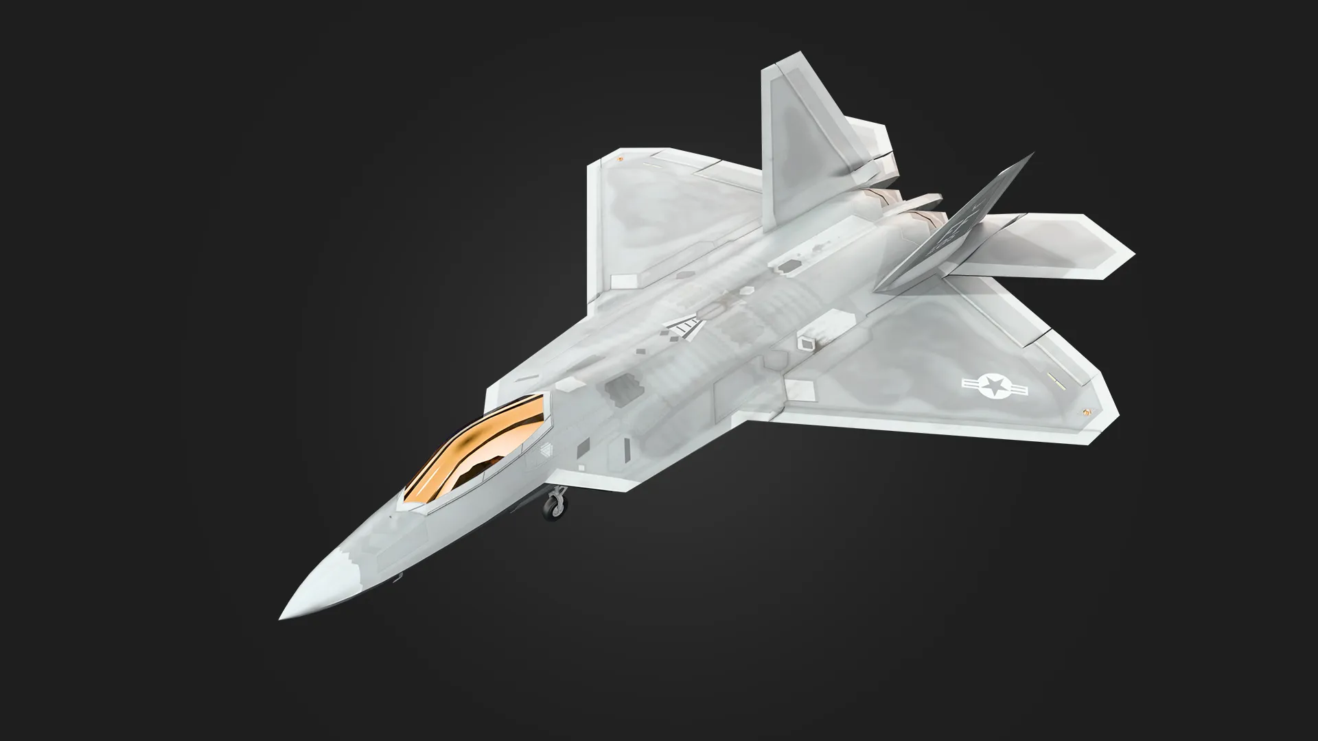 F22 Raptor Fighter Jet 3D Model Aviation Game Asset 3D model | CGTrader