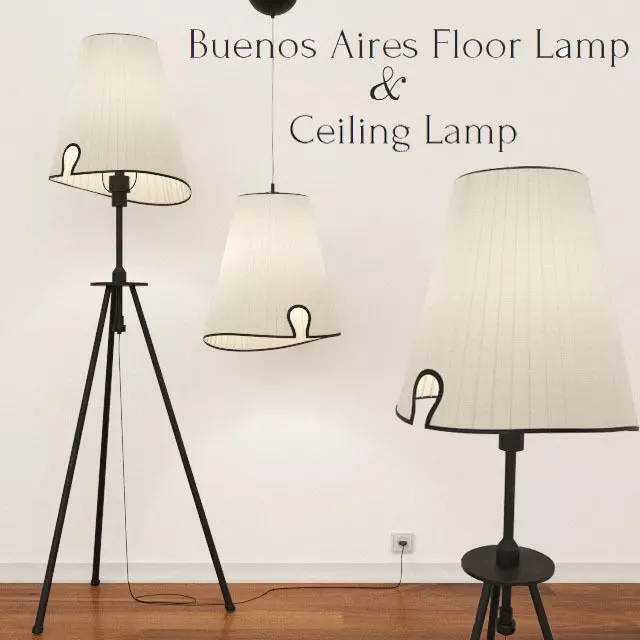 Buenos Aires Ceiling Lamp 3D model