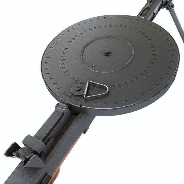 DP machinegun degtyareva 3D model_2