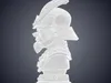 Japanese Samurai Warrior Helmet Cartoon Bust Statue GPM-523 3D model 3D ...
