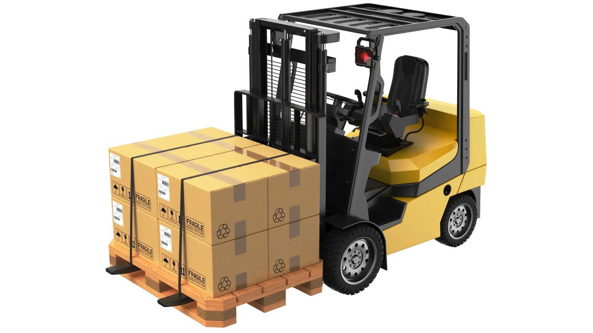 Detailed Forklift 3D model | CGTrader