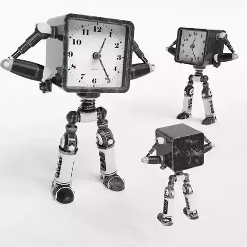 Robot Clock 3D model