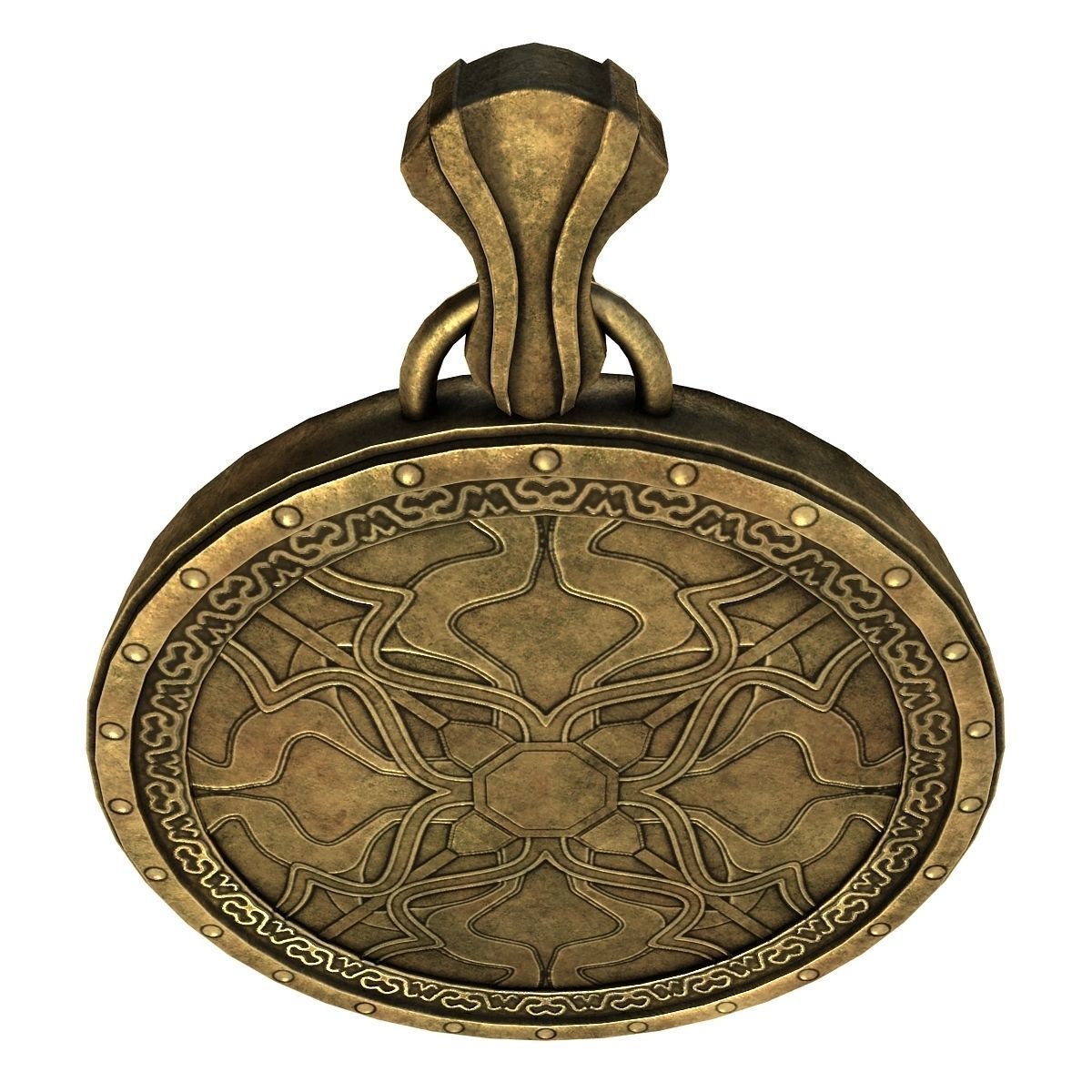 Fantasy amulet 3D model_9