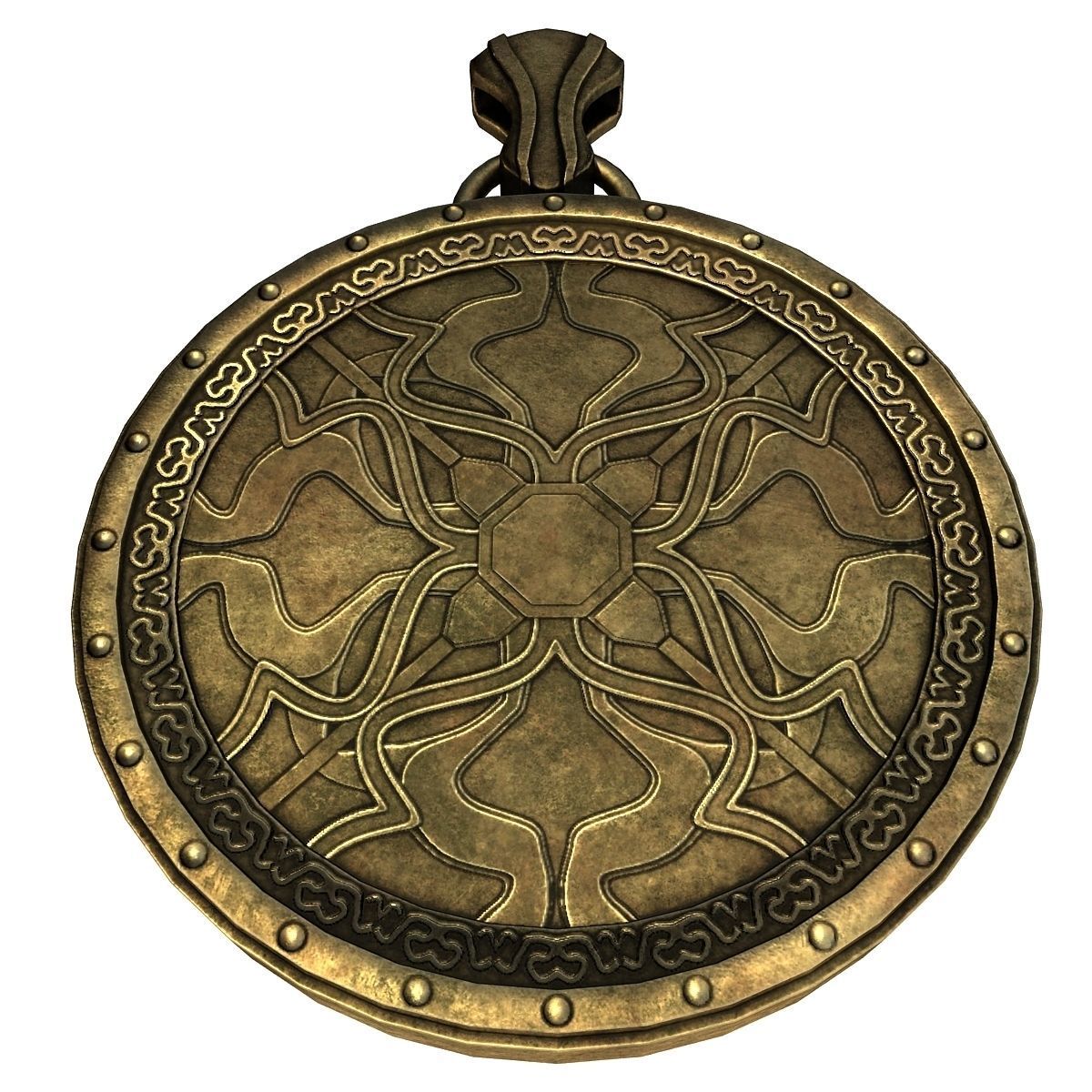 Fantasy amulet 3D model_10