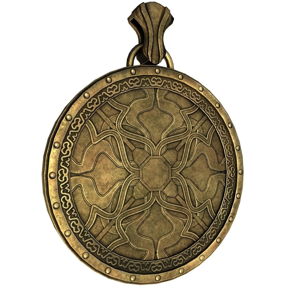 Fantasy amulet 3D model_8