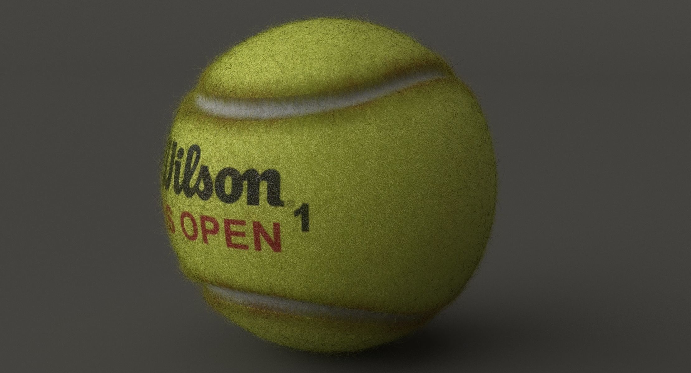 Tennis Ball  Low-poly 3D model_9