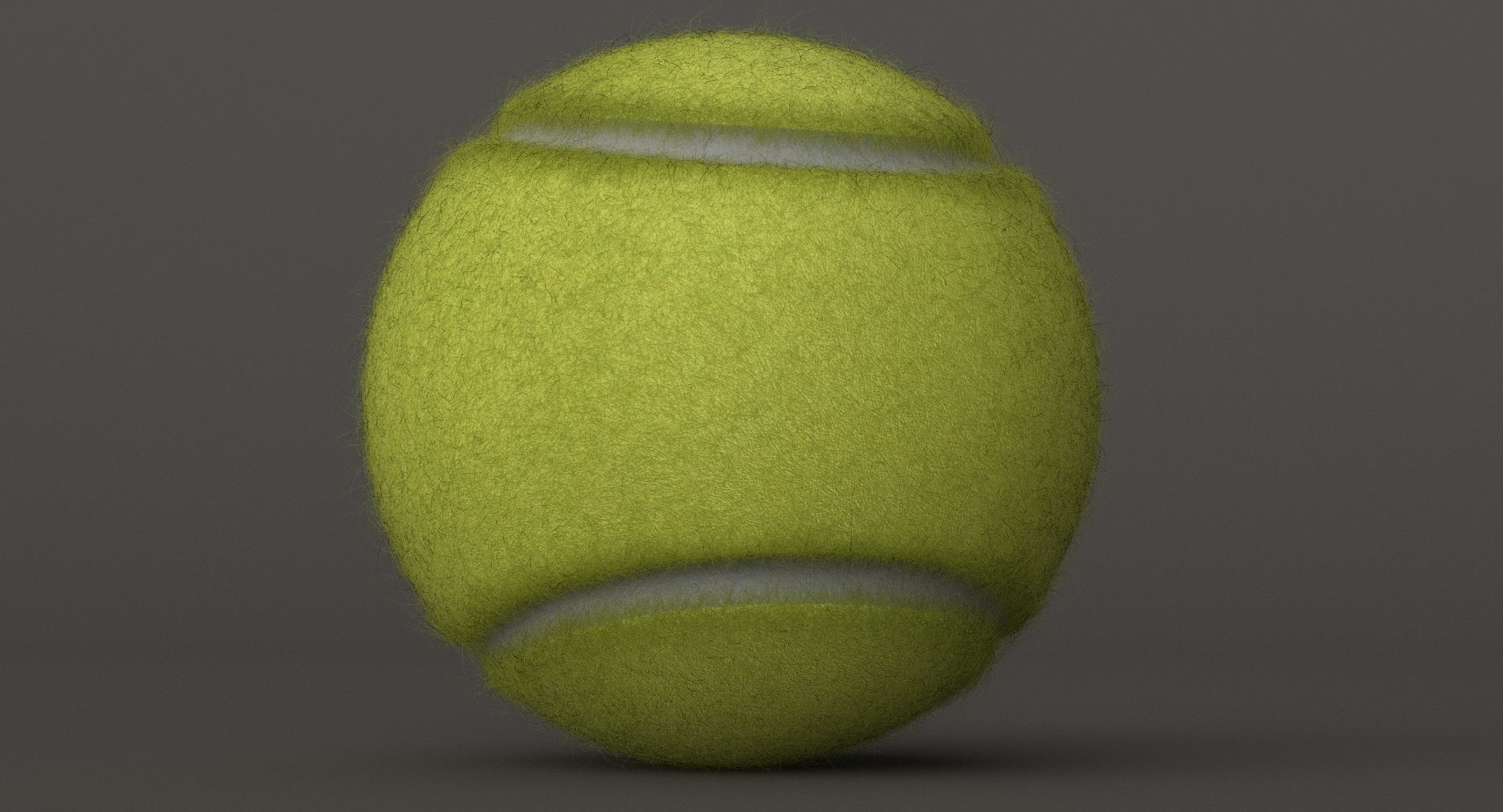 Tennis Ball  Low-poly 3D model_3