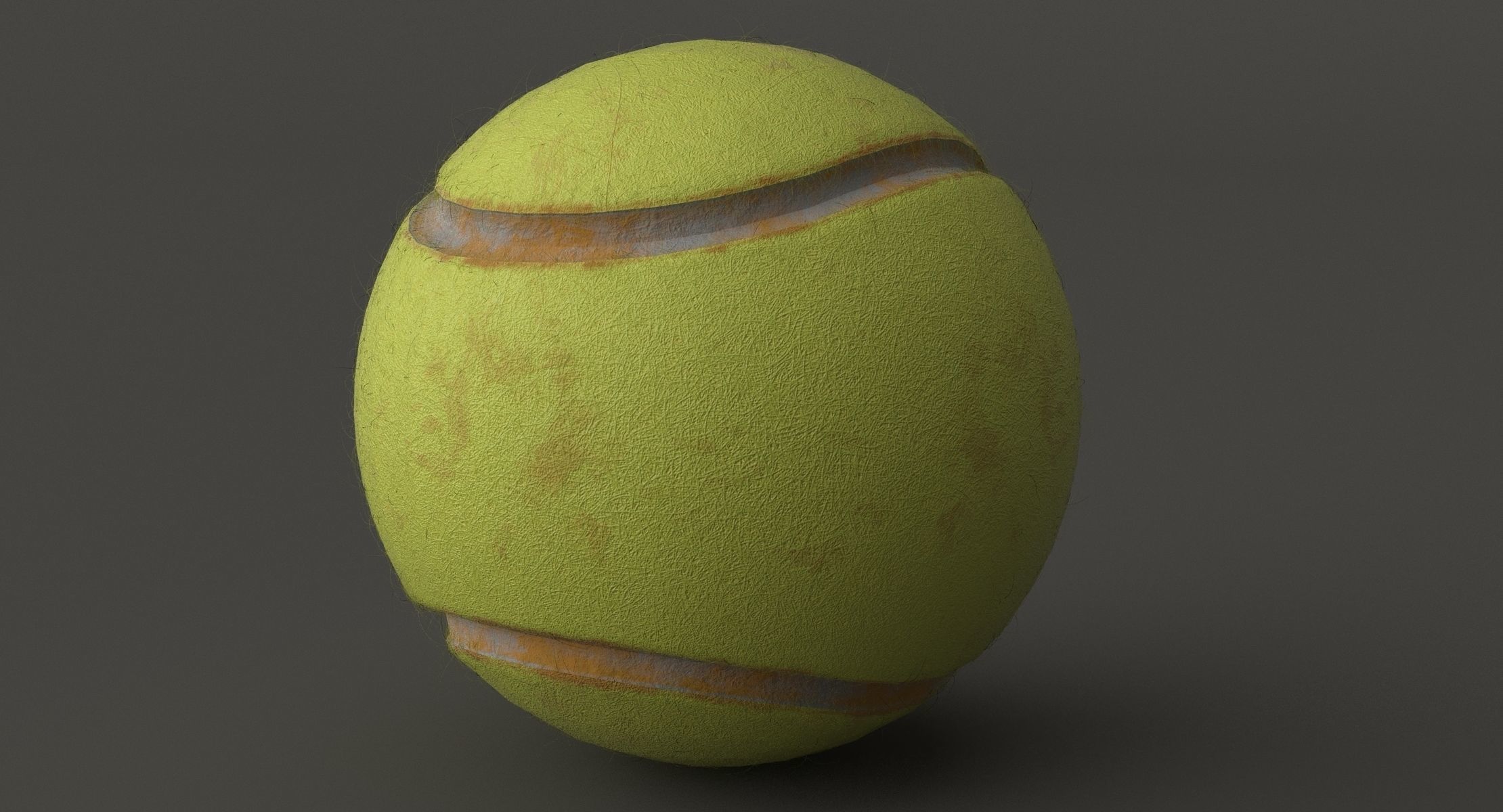 Tennis Ball  Low-poly 3D model_7