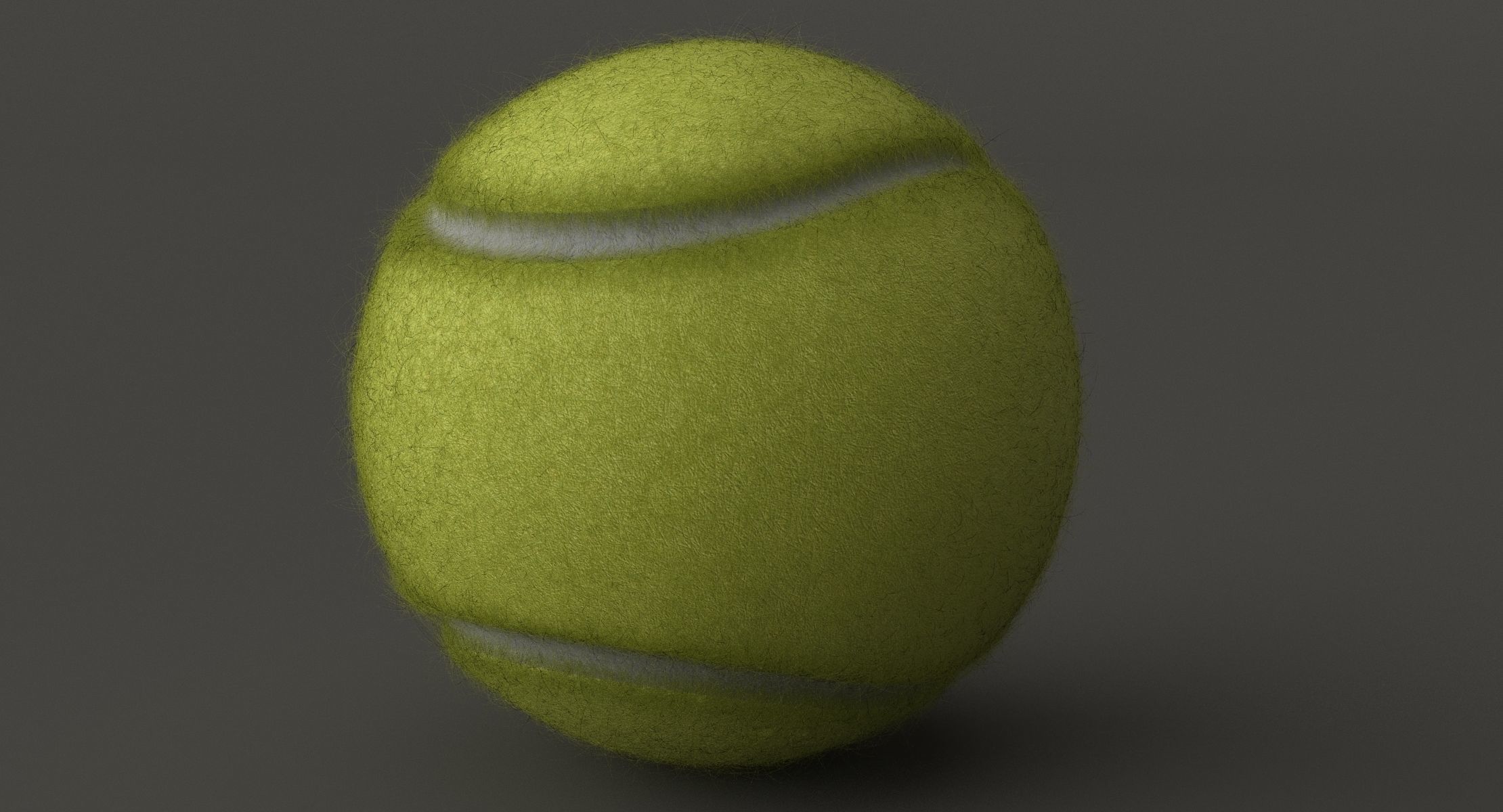 Tennis Ball  Low-poly 3D model_6