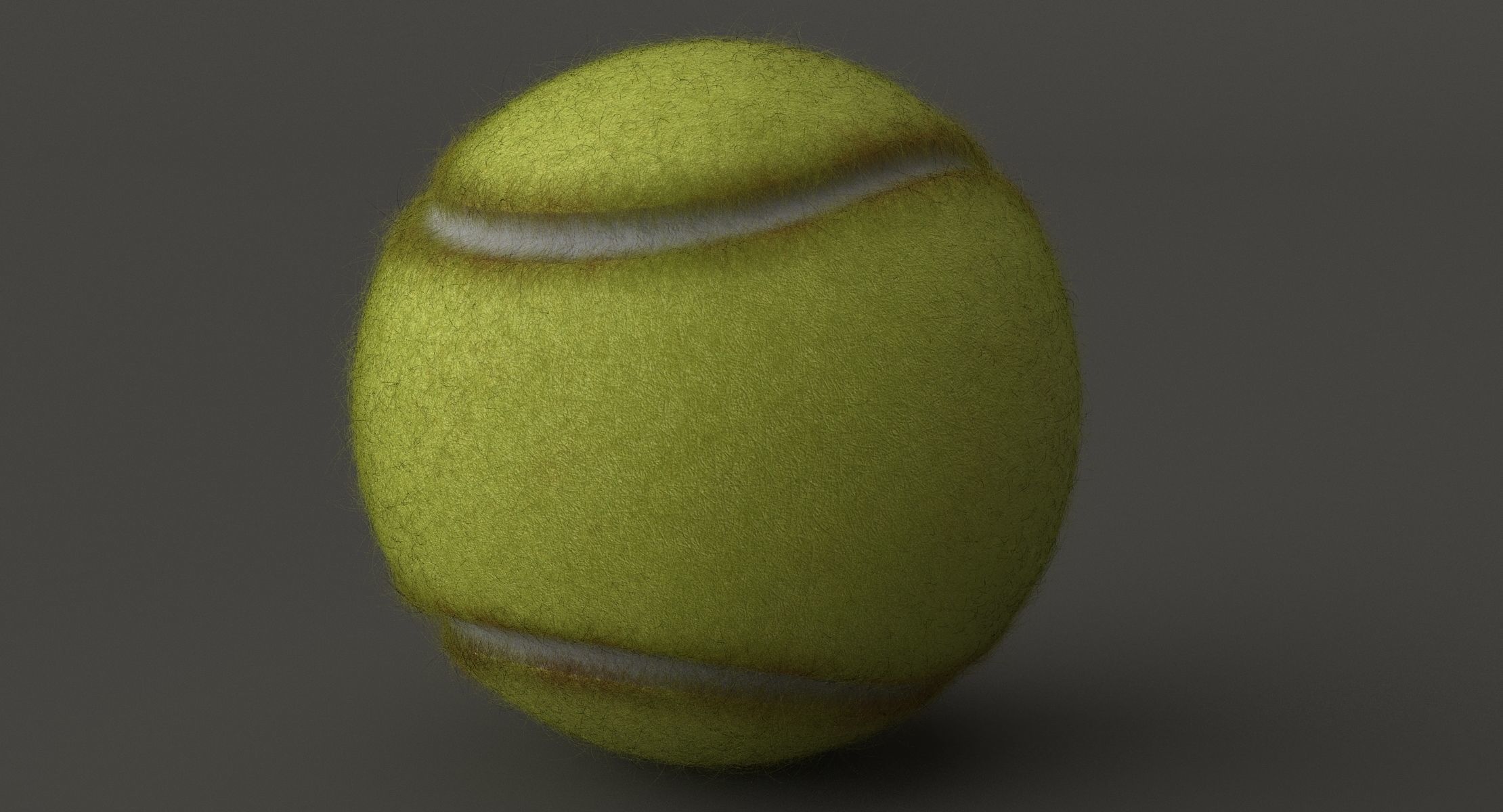 Tennis Ball  Low-poly 3D model_5