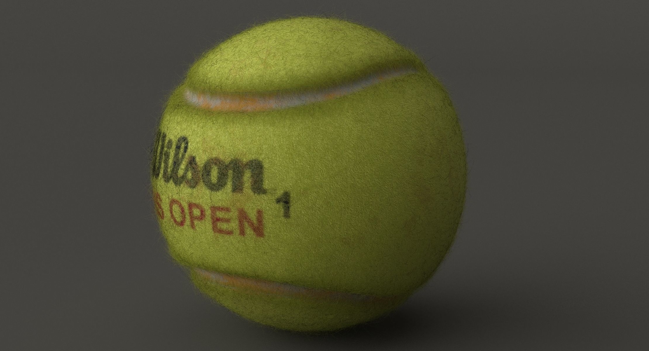 Tennis Ball  Low-poly 3D model_10