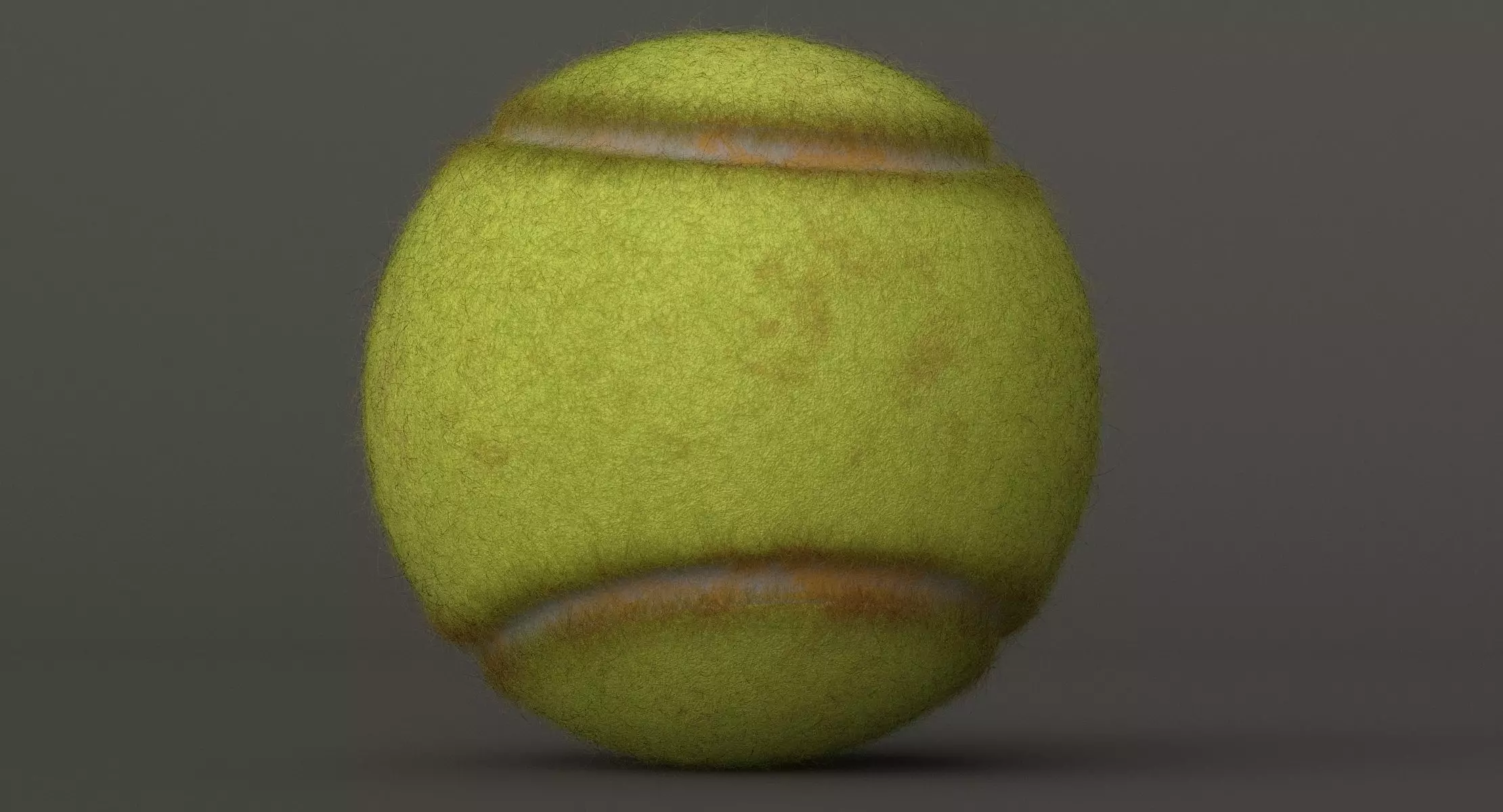 Tennis Ball  Low-poly 3D model_0