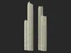 Double Tower 3D model | CGTrader