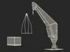 Seasight Davits Crane with Load 3D model | CGTrader