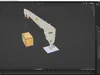 Seasight Davits Crane with Load 3D model | CGTrader
