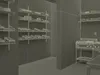 Commercial Restaurant Kitchen Lights Off 3D model | CGTrader