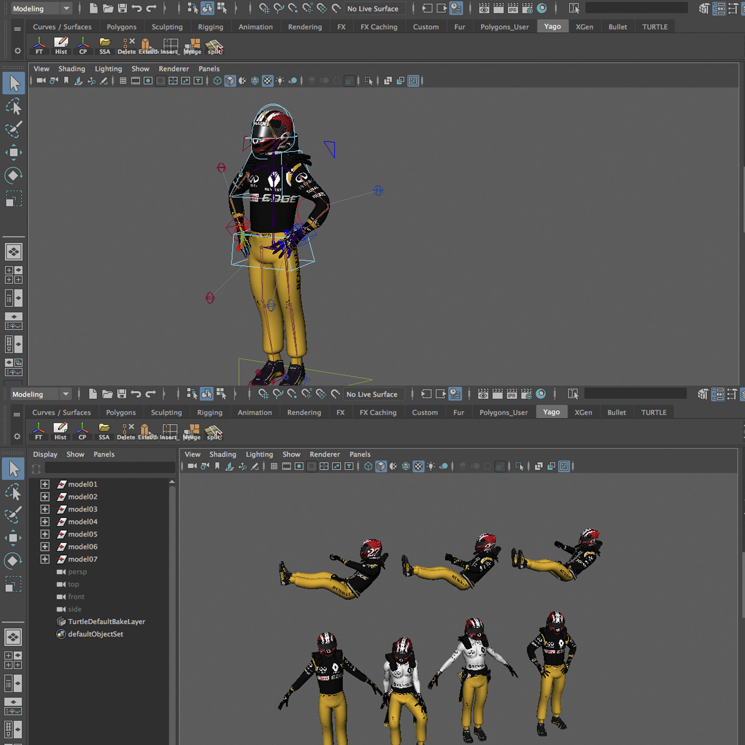 Nico Hulkenberg 2017 Low-poly 3D model_13